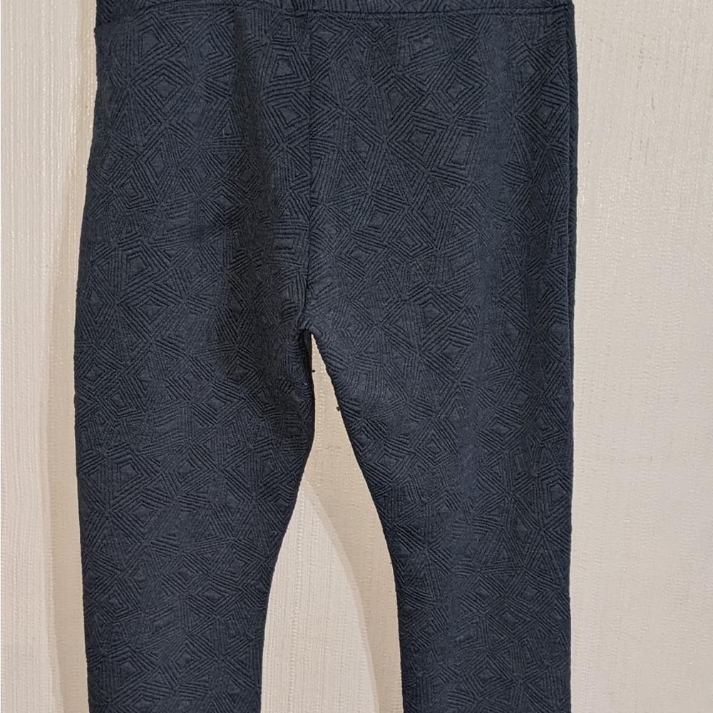 Kids Black Textured Leggings